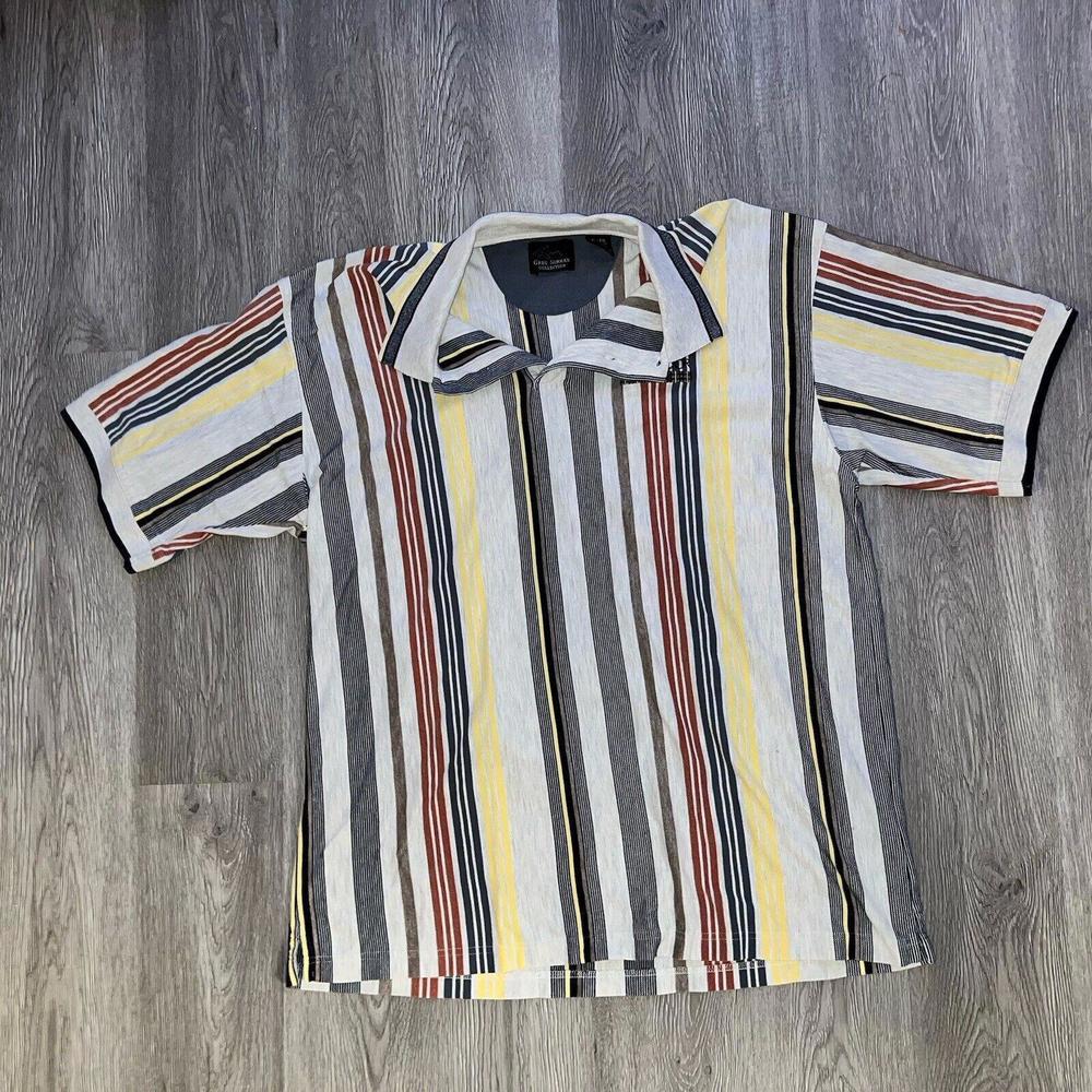 Men's Greg Norman Collection Blackmoor Polo Golf Shirt Size XL multicolor